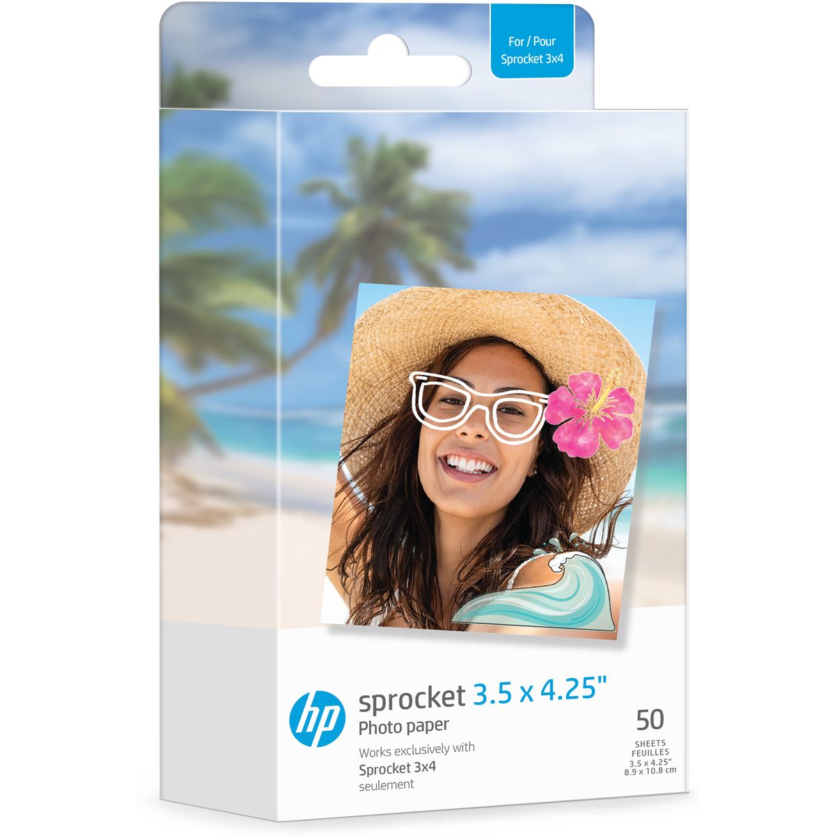 HP Sprocket Paper 3.50 X 4.25 50 Pack