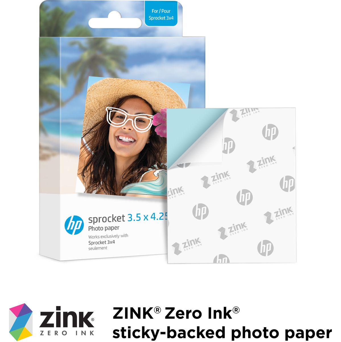 HP Sprocket Paper 3.50 X 4.25 50 Pack - Image 4