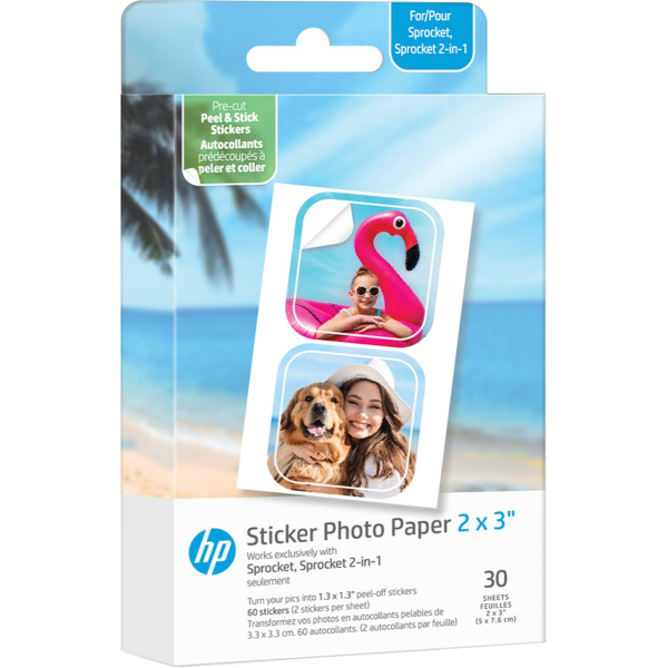 HP Sticker Photo Paper Cut Out 2x3