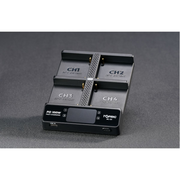 Accsoon Toprig 100W 4-BAY NP-F Fast Charger