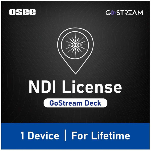 Osee NDI Licentievoor Gostream Deck And Kit (NDI-HX)