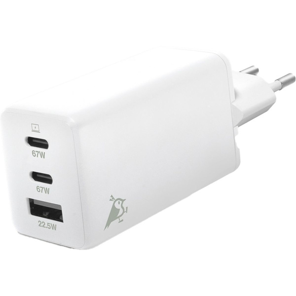 Aqiila Chargebird W3 65W 2XUSB-C/USB-A Wallcharger
