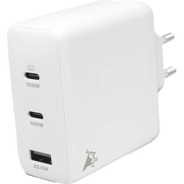 Aqiila Chargebird W4 120W 2XUSB-C/USB-A Wallcharger