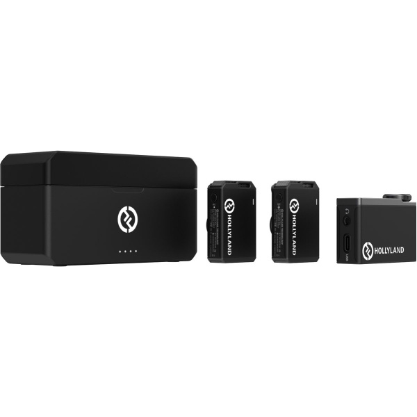 HOLLYLAND Lark MAX Duo with Two Lavalier Microphones Black