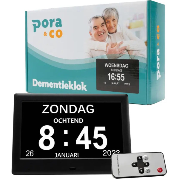 Pora&Co Dementieklok 20.3cm