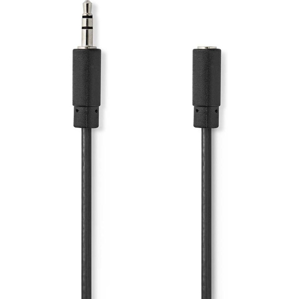Nedis Stereo-Audio Cable | 3.5 mm (Fe)Male | 3.00 M | Round | Black