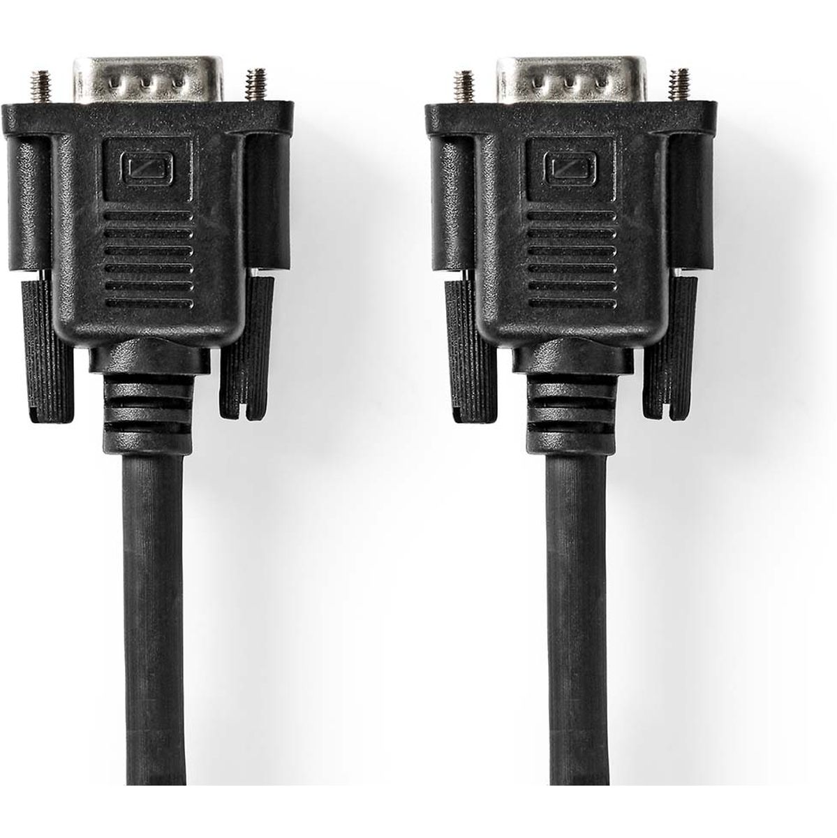 Nedis VGA-Cable | VGA Male | VGA Female 15p | Vernikkeld 2.00 M | Black | Label