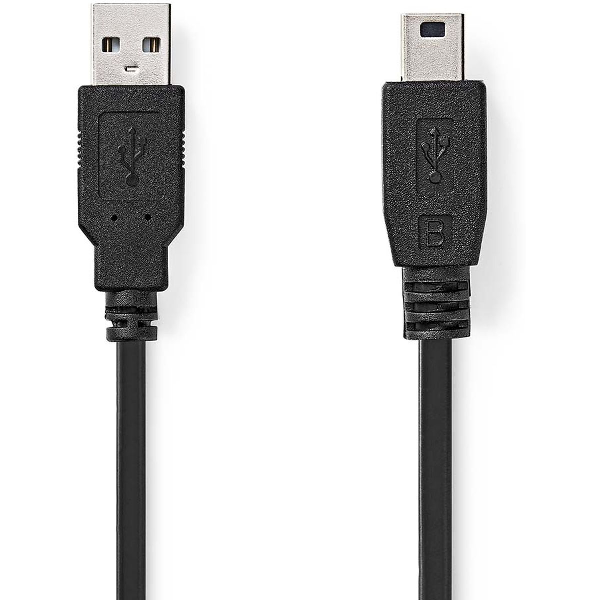 Nedis USB-Cable |2.0| USB-A Male |Mini-B 5-PINS Male | 480 Mbps | 2.00 M | Black