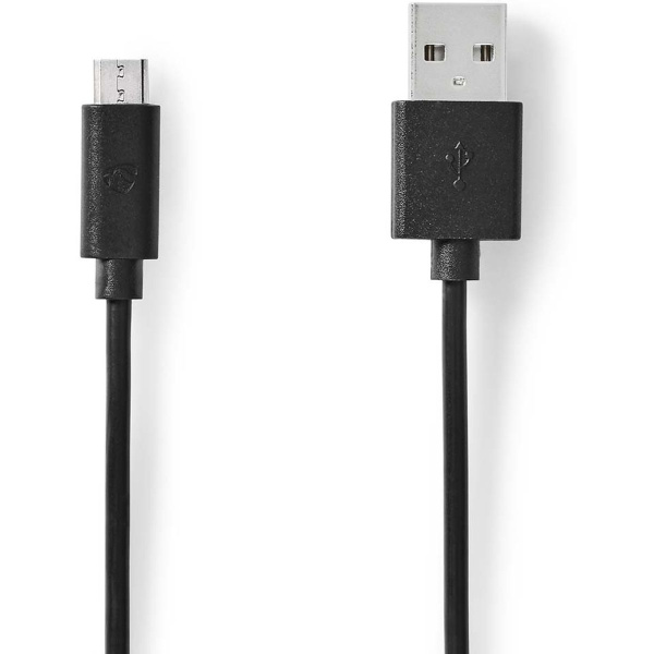Nedis USB-Cable |USB-A Male | USB Micro-B Male | 480 Mbps | 5.00 M| Round| Black