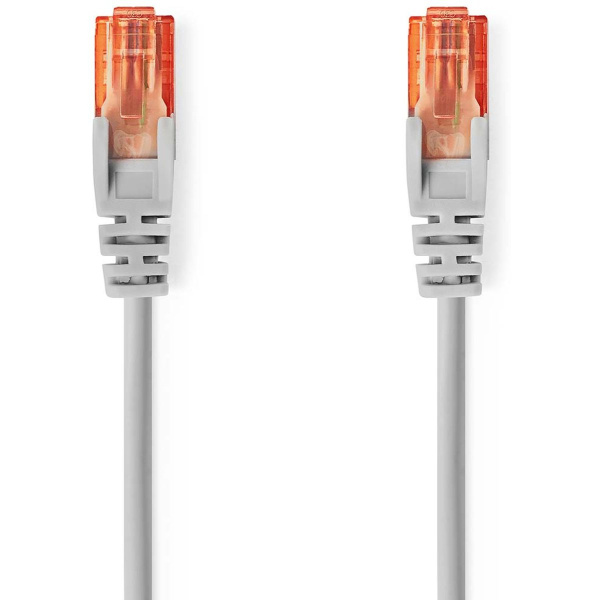Nedis CAT6 Network Cable | RJ45 Male | U/UTP | 2.00 M | Round | Grey