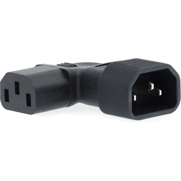 Nedis Extension Plug | IEC-320-C13/14 | Vernikkeld | PVC | Black | 1 PCs
