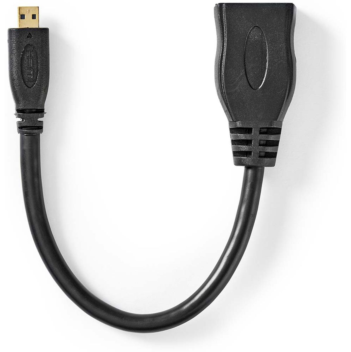 Nedis High Speed HDMI-Cable w/ Ethernet|Micro-Connector |10.2 Gbps|0.20 M |Black