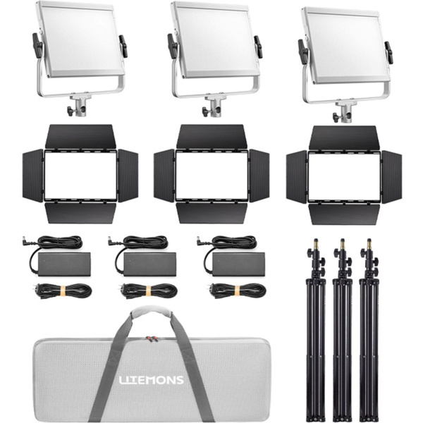 Godox Litemons LP1200BI Bi Colour LED Light Panel 3 Light Kit