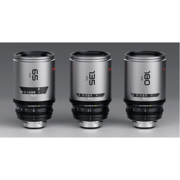 DZOFILM Pavo 2X Anamorphic C Set Macro T2.8 135mm T2.5 Ntrl Coating PL/EF Feet