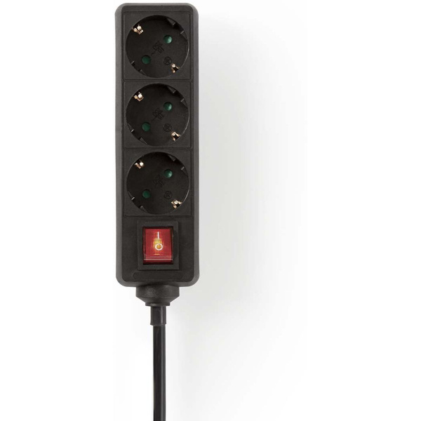Nedis Power Strip | PE Plug / Type F (Cee 7/7) | 3-WEGS | 1.50 M | 3680 W | 16 A