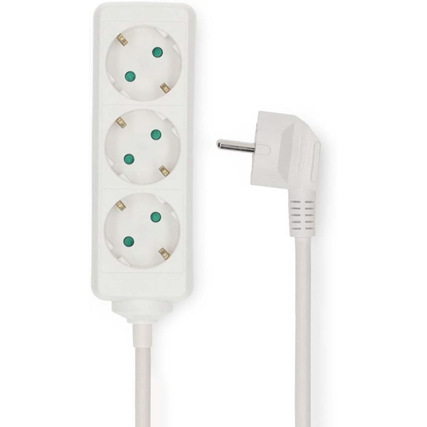 Nedis Power Strip | PE Plug / Type F (Cee 7/7) | 3-WEGS | 5.00 M | 3680 W | 16 A