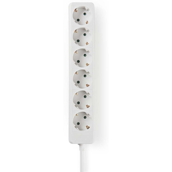 Nedis Power Strip | PE Plug / Type F (Cee 7/7) | 1.50 M | 3680 W | 45 °
