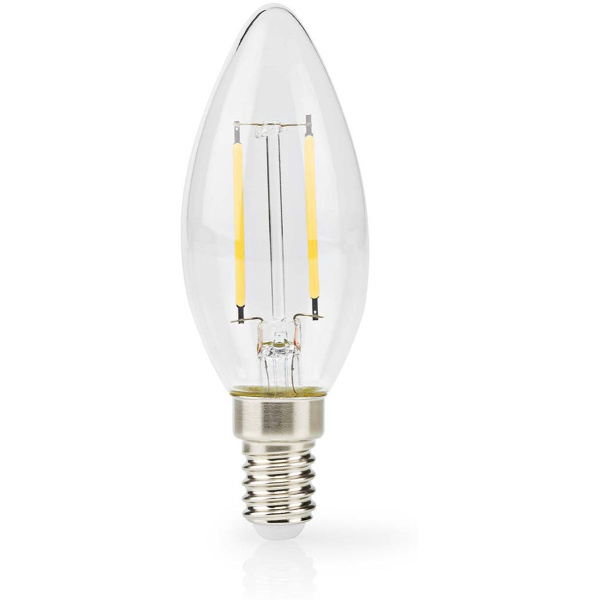 Nedis LED-Filament Bulb E14| Candle | 2.2 W | 470 LM | Warm White | Retro |1 PCs
