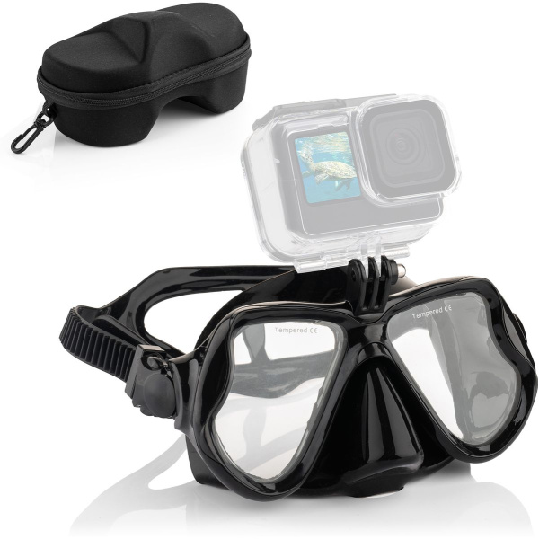 MOJOGEAR Diving Mask w/ GoPro Mount And Case