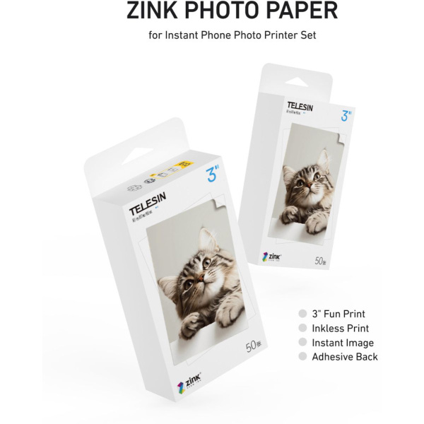Telesin 50x Paper For Portable Photo Printer