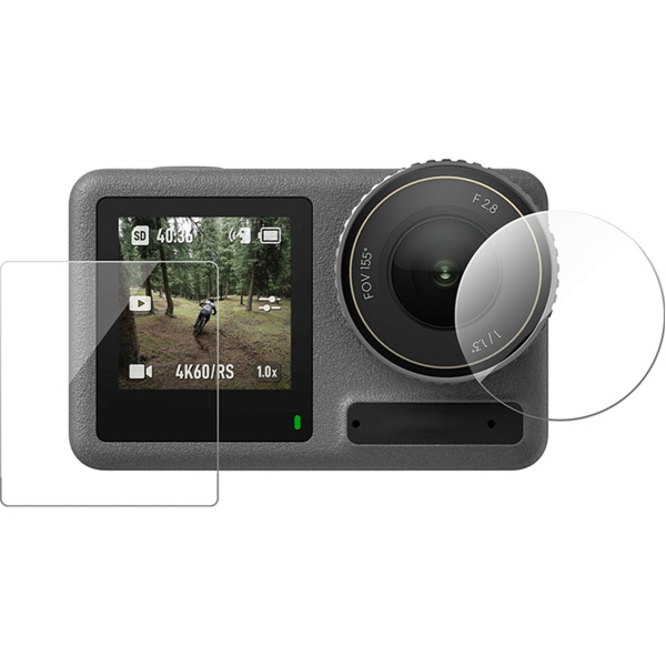 Telesin Screenprotector-Set Glass DJI Osmo Action 5 -For Case