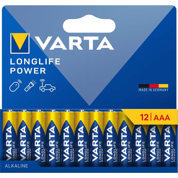 Varta Alkaline Battery AAA 1.5 V High Energy 12-pack